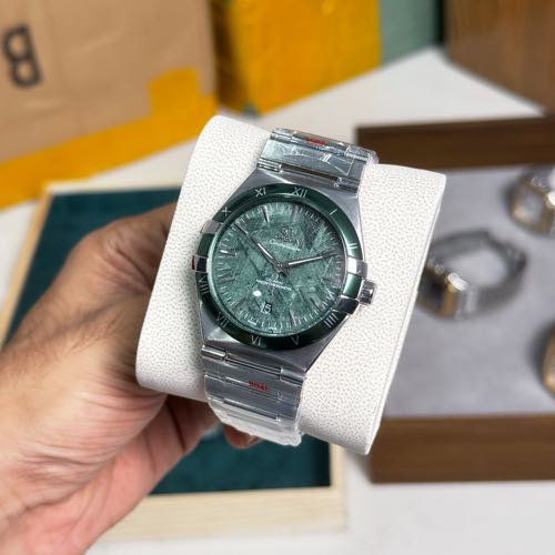 Omega Constellation Steel On Steel Green Dial