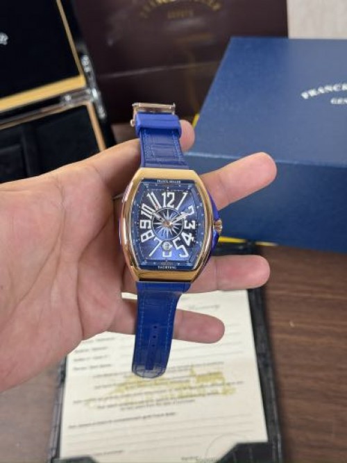 Franck Muller Yachting Blue Rose Gold New Edition