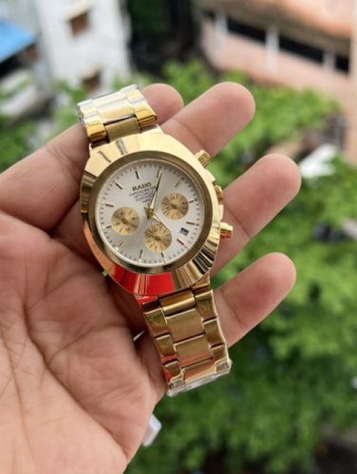 ALL CHRONO WORKING GOLD WHITE DIAL