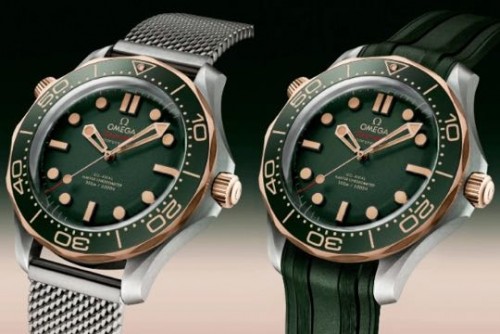 OMEGA Seamaster Diver 300M In Titanium And Bronze Gold With Extra Strap
