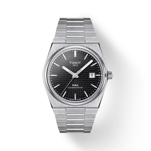Quartz Tissott Prx Powermatic Black Dial