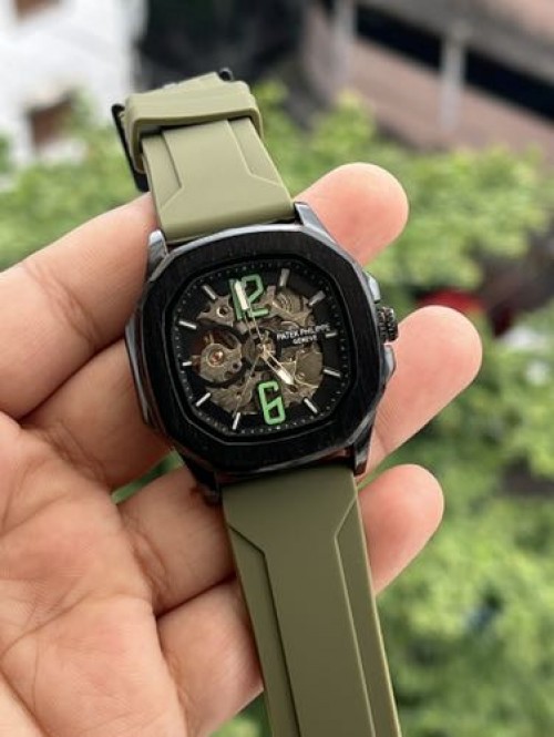 Alternative view of PATEK PHILPPE GREEN BELT AUTOMATIC