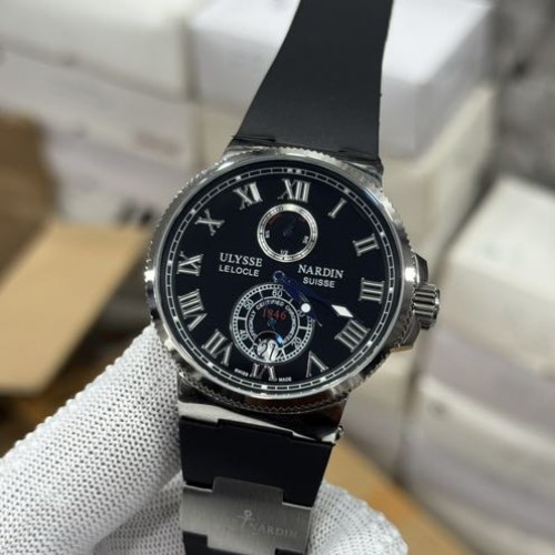 Ulysse Nardin Marine Diver Chronograph Black Silver