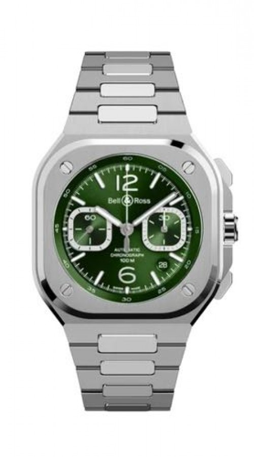 Bell Ross Urban Chronograph Silver Green