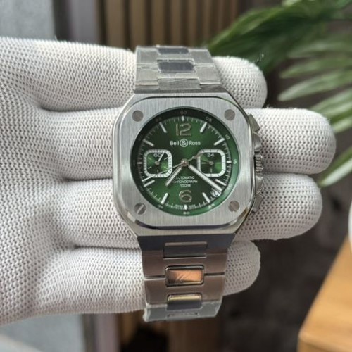Bell Ross Urban Chronograph Silver Green