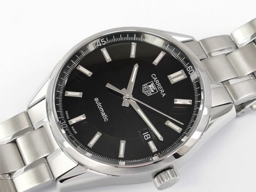 Tag Heuer Carrera Calibre 5 Automatic Silver Black