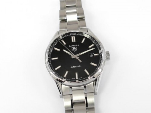 Alternative view of Tag Heuer Carrera Calibre 5 Automatic Silver Black