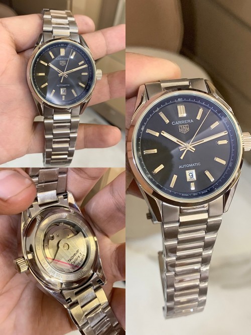 Alternative view of Tag Heuer Carrera Calibre 5 Automatic Silver Black