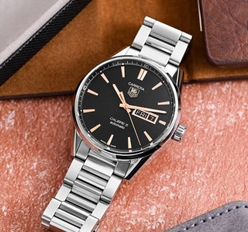 Tag Heuer Carrera Calibre 5 Automatic Daydate Rose Gold
