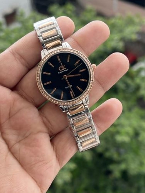 CK LADIES WATCH BLACK DIAL