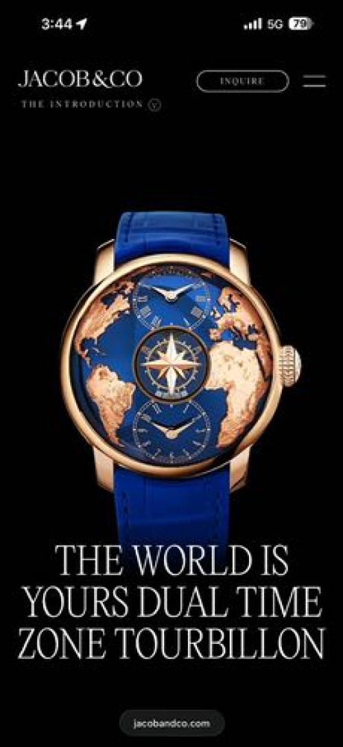 JACOB CO DUAL TIME ZONE TOURBILLON