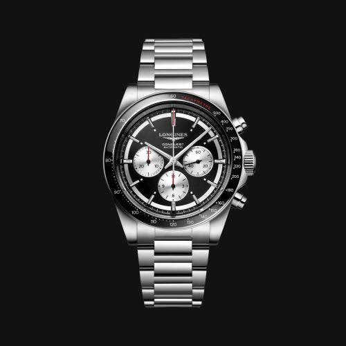 Longines Conquest Chronograph Black Dial