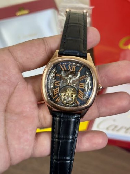 Cartier Skeleton Tourbillion Black