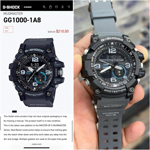 G Shock Mud Master Grey