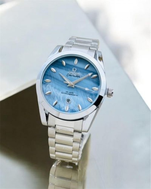 OMEGA SILVER BLUE SWIFT MOVEMENT