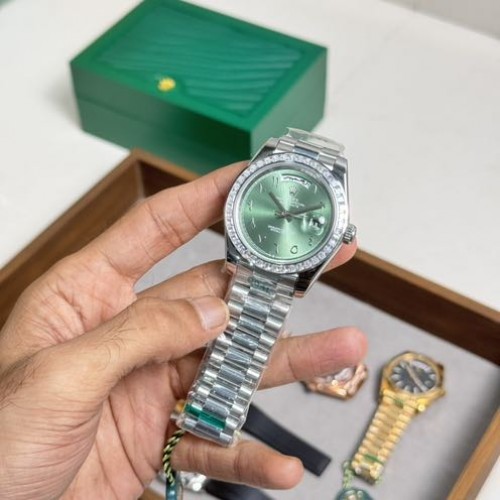 Rolex Day Date Diamond Bezel Arabic Dial