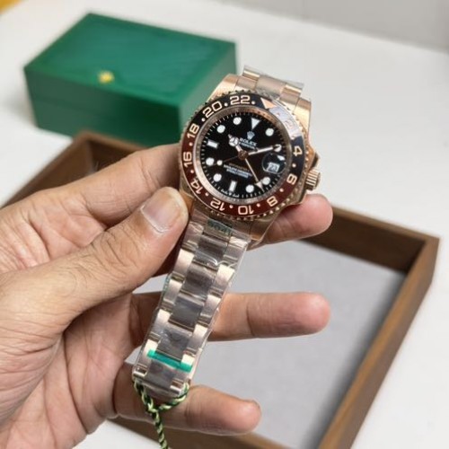 ROLEXX Gmt Master Ii Triple Rose Gold