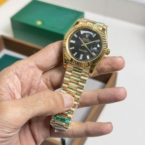 Rolex Day Date 40MM Black Diamond Dial