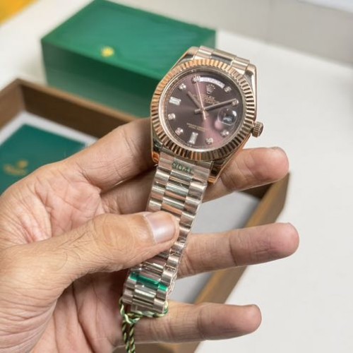 Rolex Day Date 40MM Chocolate Diamond Dial