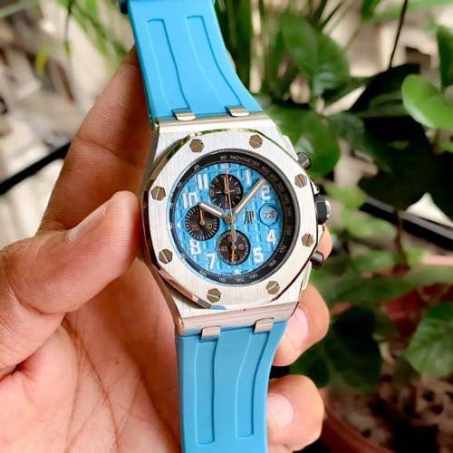 Audemars Piguet Offshore Chronograph Silver Ice Blue