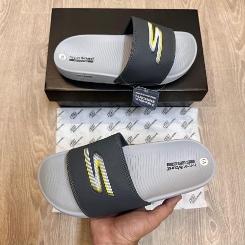 SKECHER HYPER BURST SLIDE GREY