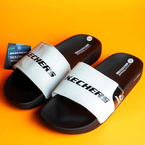 SKECHER HYPER BURST SLIDE WHITE