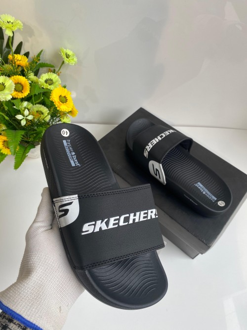 SKECHER HYPER BURST SLIDE BLACK