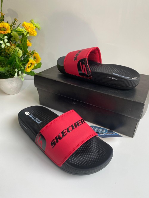 SKECHER HYPER BURST SLIDE RED