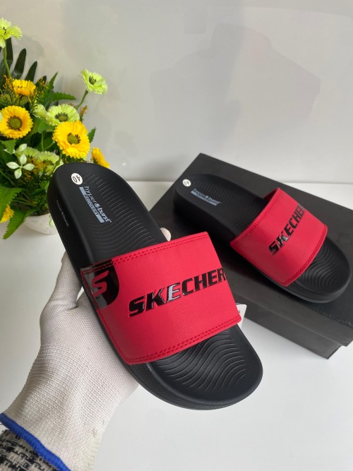 SKECHER HYPER BURST SLIDE RED