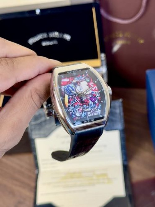 Franck Muller Vanguard V45 Loes Van Delft Black Silver