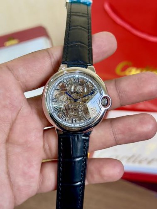 Cartier Ballon Skeleton Black Silver