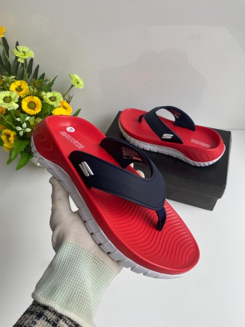 Skecher Go Recover Adjust Premium Red White Simplex