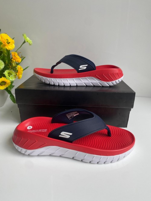 Skecher Go Recover Adjust Premium Red White Simplex