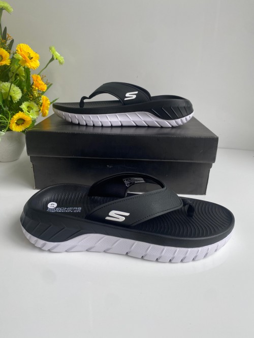 Alternative view of Skecher Go Recover Adjust Premium Black White Simplex