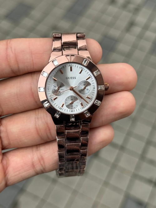 Gues S Chronograph Brown Women S