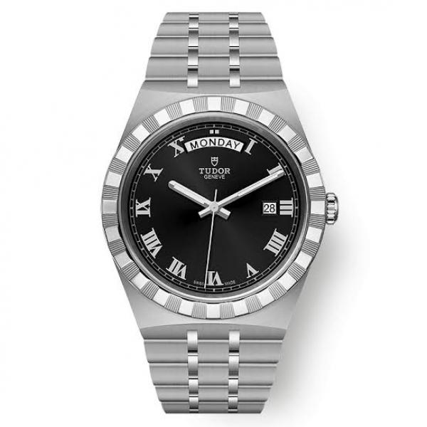 Tudor Royal Day Date Silver Black