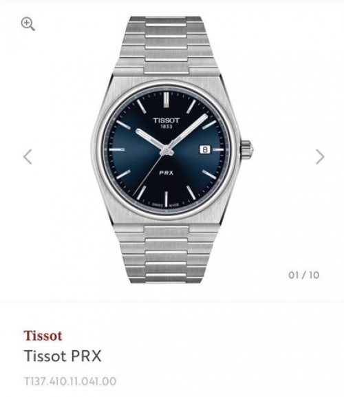 Tissot Prx Quartz Blue 40mm Authentic Quality With OG Box