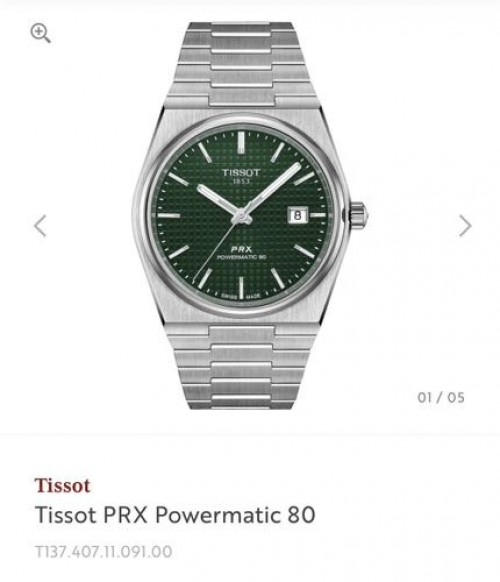 Tissot Prx Powermatic 80 Green 40mm Authentic Quality With OG Box