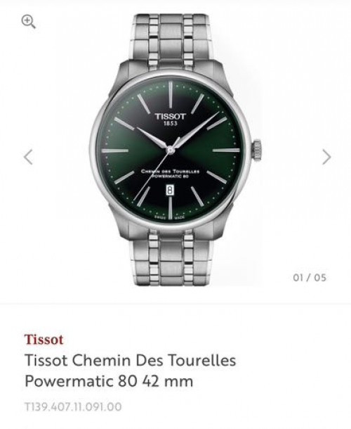 Tissot Chemin Des Tourelles Green Authentic Quality With OG Box