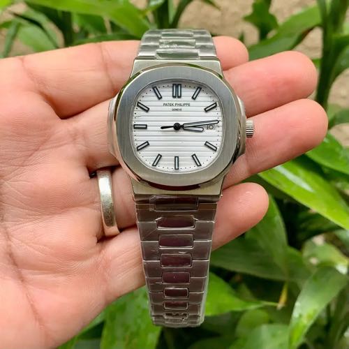 Patek Philippe Nautilus White Plain Dial