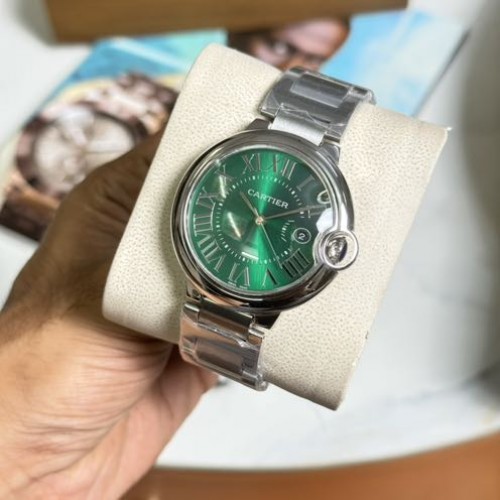 Cartierr De Ballon Green Dial