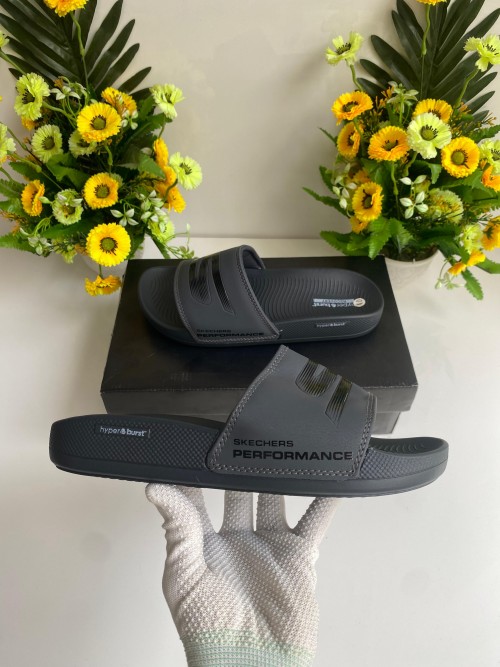 SKECHER HYPER BURST SLIDE GREY
