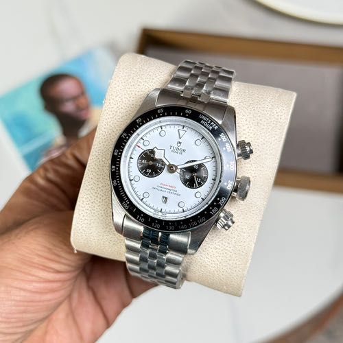 Tudor Black Bay Chrono White Dial Jubilee Strap