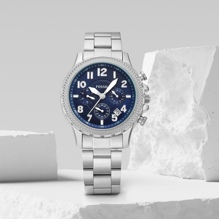 Fossi l Bowman Chronograph Silver-Blue