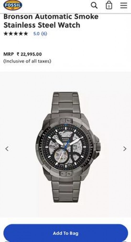 Alternative view of Fossil Bronson Me3218