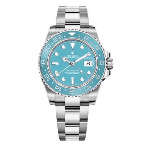 Alternative view of Rolex GMT Master II Customised Blue Dial