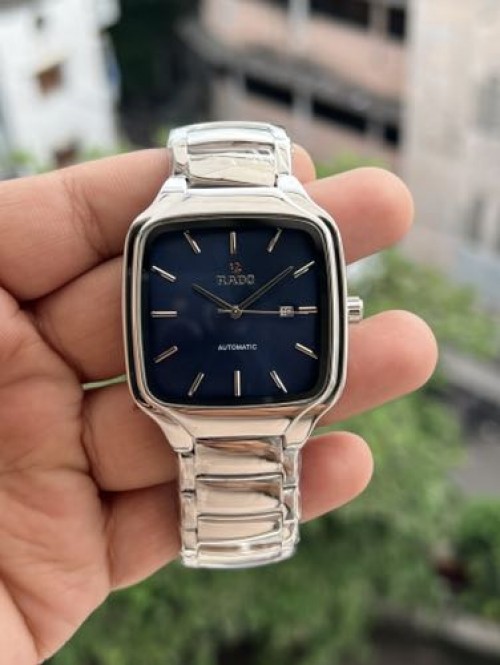 RADO SILVER BLUE SQUARE
