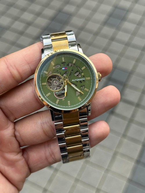 Alternative view of Tommy Hilfige R Automatic Two Tone Green Dial