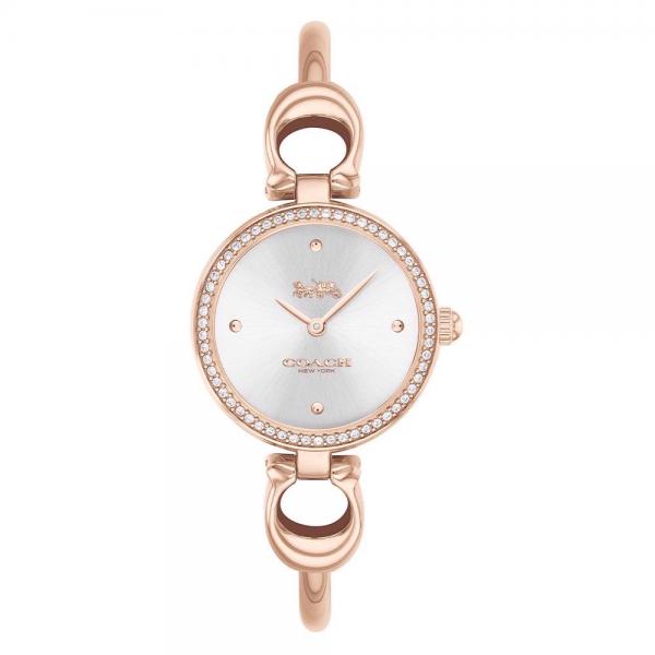 Coach Park Stainless Steel Bracelet Signature 14503173 Women Rosegold White