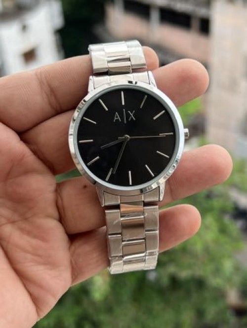 ARMANI EXCHANGE SILVER BLACK
